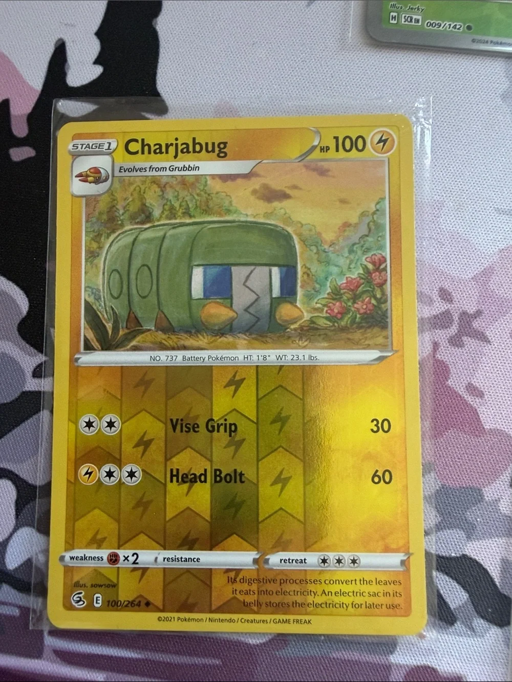 Grubbin Charjabug & Vikavolt Evolution Lot | Radiant Reverse Holo Pokémon ✨5/$25